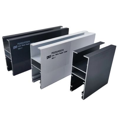 Black Powder Coated Aluminium Profile 6063 T5 for Windows 5.8M Length