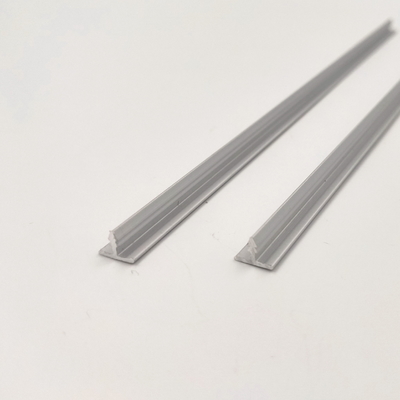 Dekoratif 8mm T Şeklinde Alüminyum Trim Profilleri Gümüş eloksal mat