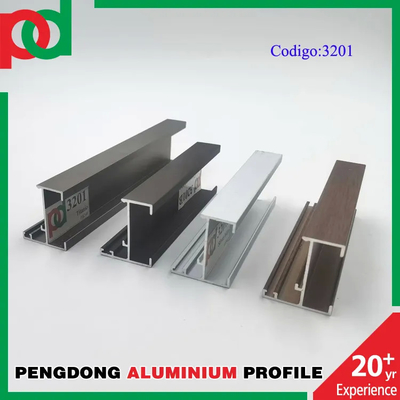 OEM Shape 6063 Alüminyum Pencere Profilleri Özelleştirilmiş Uzunluk