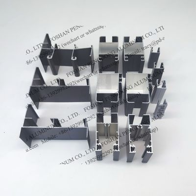 Fildişi Sahili için Alüminyum Profiller Gümüş Anodizasyon ve Toz Kaplamalı Bronz ve Parlak Gri