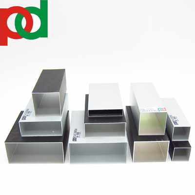 6063 T5 Alüminyum Tüpler Çürük Dikdörtgen Alüminyum Kare Tüpler Alüminyum Köşe