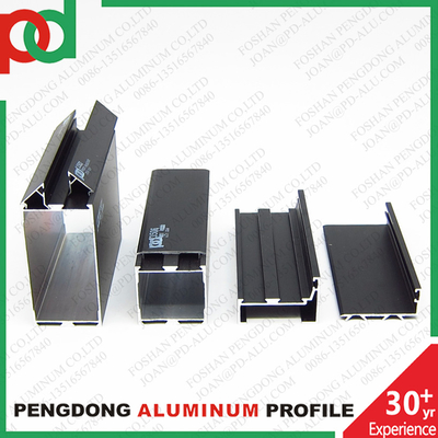 Siyah Anodized Profiller Pencereler ve Kapılar için Alüminyum Seri 35