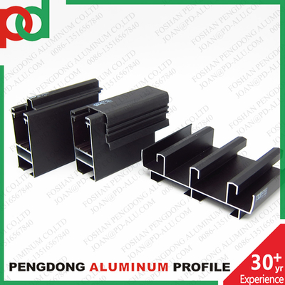 Siyah Anodized Profiller Pencereler ve Kapılar için Alüminyum Seri 35