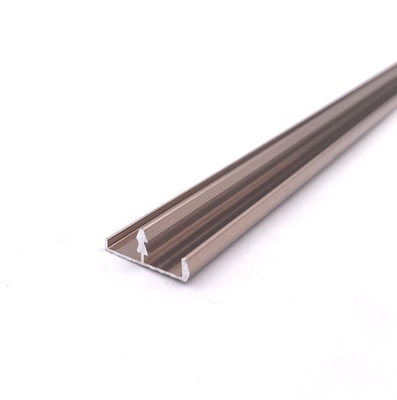 16.3mm T Şeklinde alüminyum kare kenar trim Parlatma Kalıplama Profilleri