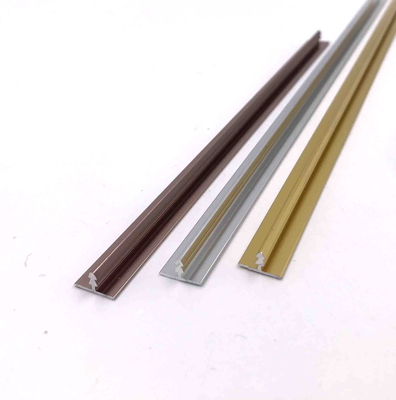 11.7mm T Şekli Eloksallı Alüminyum Profiller krom altın gül altın
