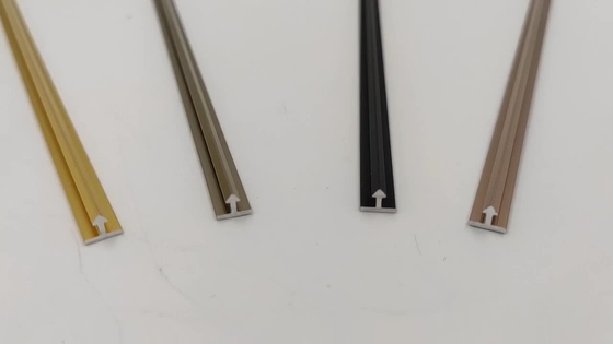 6mm T Şekli Alüminyum Trim Ekstrüzyonları Gümüş Eloksal Tolerans 0.12mm