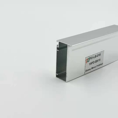 Ses Geçirmez T5 6063 Mutfak Alüminyum Profil Gümüş Parlak Parlatma