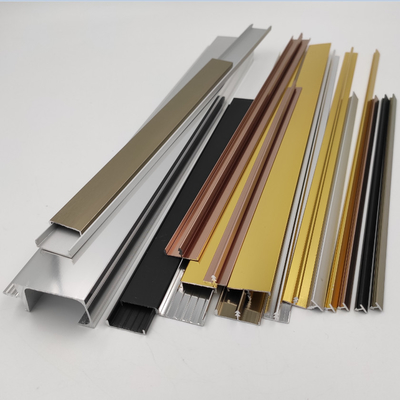 Tolerans 0.12mm Alüminyum Trim Profilleri T ve U ve G Şekli