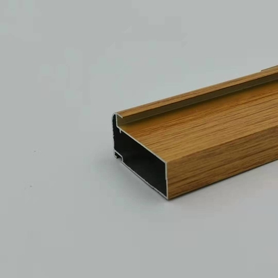 5.8M Alüminyum Mutfak Dolabı Profili Ahşap Kaplamalı 1.4mm Kalınlık