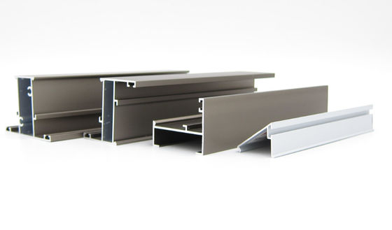 İyi fiyat Linea 42 6063 T6 Alüminyum Kanatlı Pencere Profilleri Gümüş Eloksal çevrimiçi